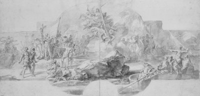 The Landing of Columbus in America (Study for a Painting Destroyed in 1777 for the Sala del Minor) by Christopher Columbus